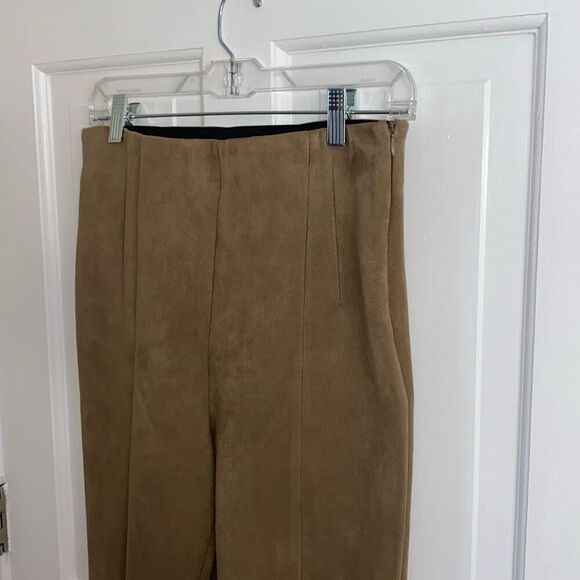 Zara faux suede pants size L - Picture 5 of 13